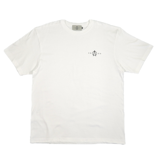 A.M.O.N logo TEE(WHITE)
