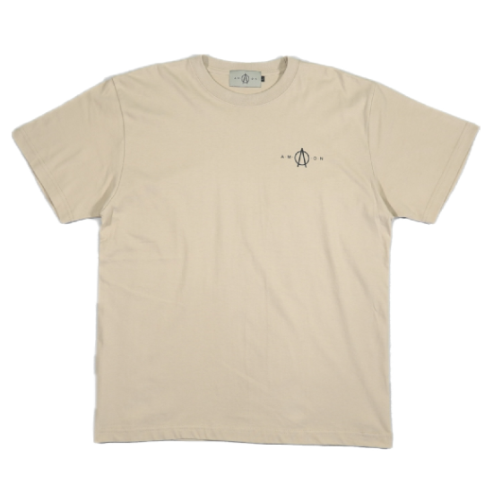 A.M.O.N logo TEE(SAND BEIGE)