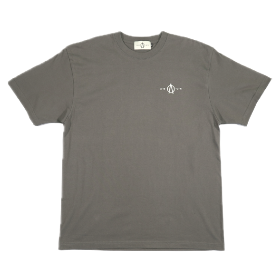 A.M.O.N logo TEE(DUSTY BLACK)