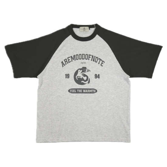 A.M.O.N Raglan TEE(BLACK)