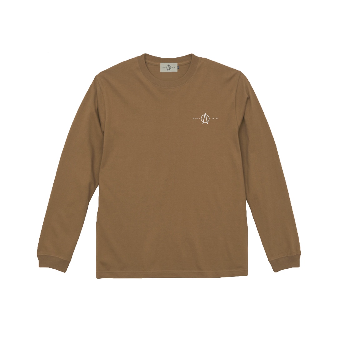 A.M.O.N logo Long Sleeve(DARK CAMEL)