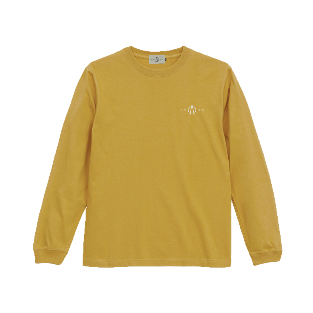 A.M.O.N logo Long Sleeve(DUSTY YELLOW)