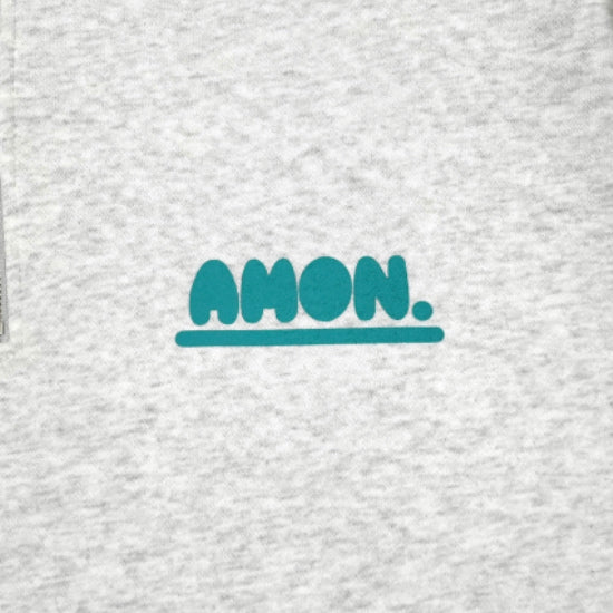 CURVY LOGO HALF ZIP SWEAT(GRAY)