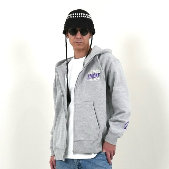 RELAXING SMOKE FULLZIP HOODIE(GRAY)