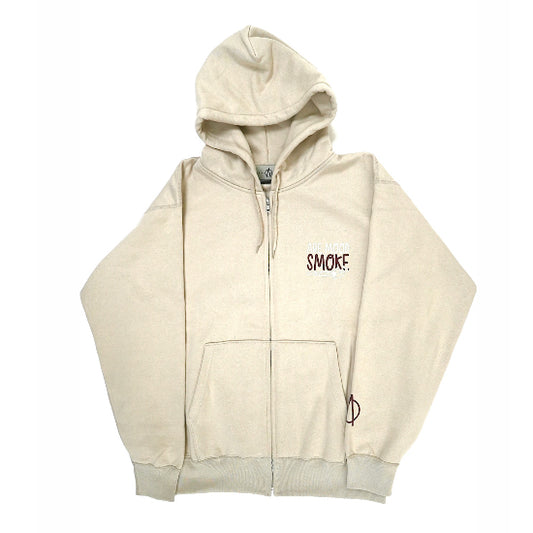RELAXING SMOKE FULLZIP HOODIE(WARMSAND)