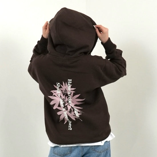 RELAXING SMOKE FULLZIP HOODIE(BROWN)