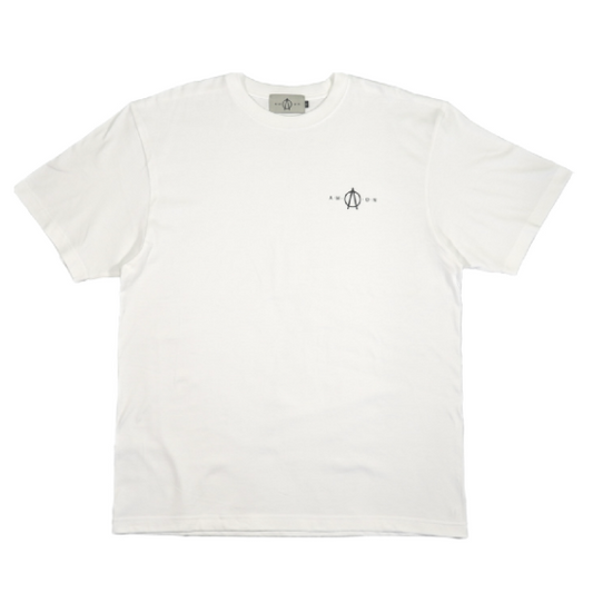 A.M.O.N logo TEE(WHITE)
