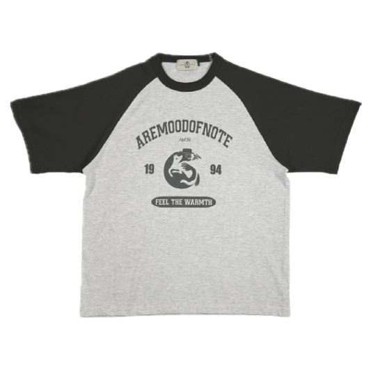 A.M.O.N Raglan TEE(BLACK)